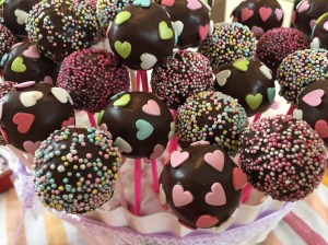 Schokokuchen am Stiel