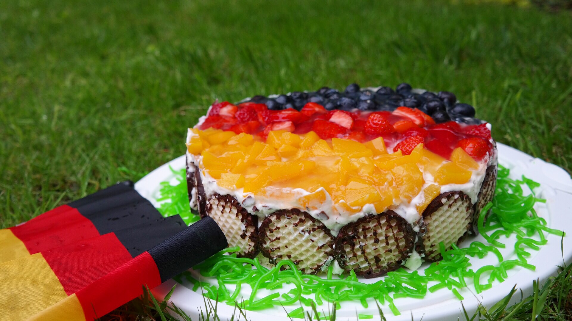 Jeder für jeden - Schokokusstorte für EM 2016 Spiele