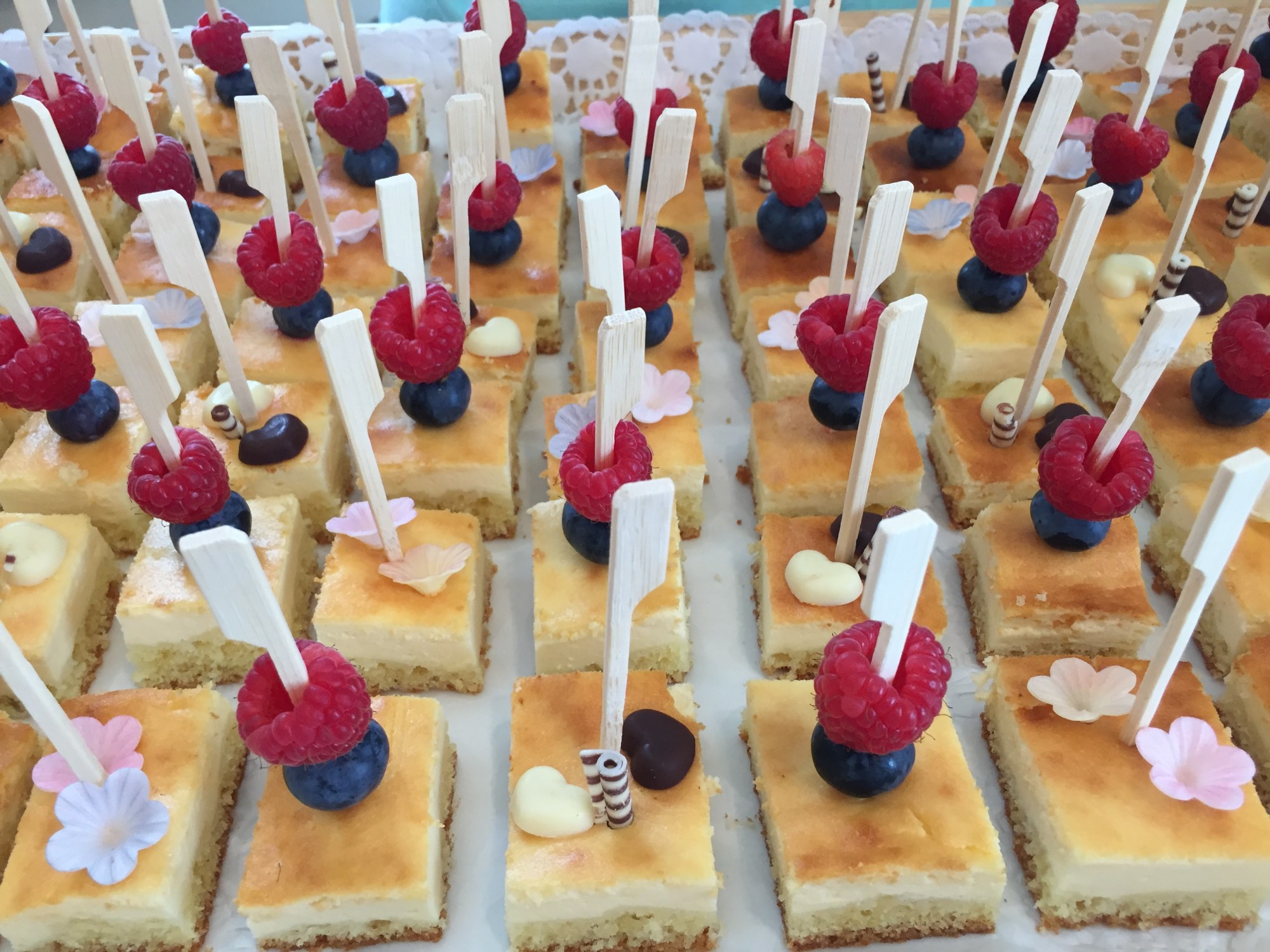 Käsekuchen am Stiel