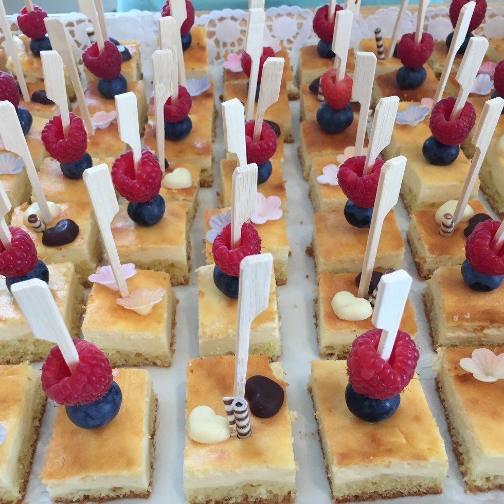 Käsekuchen am Stiel