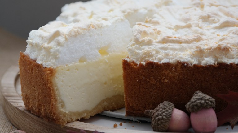 Käsekuchen mit Baiser