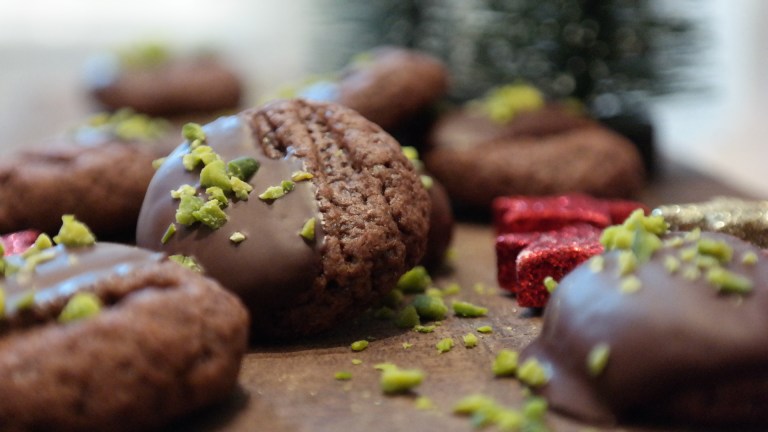 Schokokekse mit Pistazien