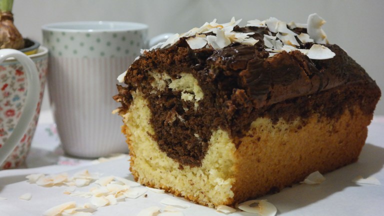 Marmorkuchen mit Kokos