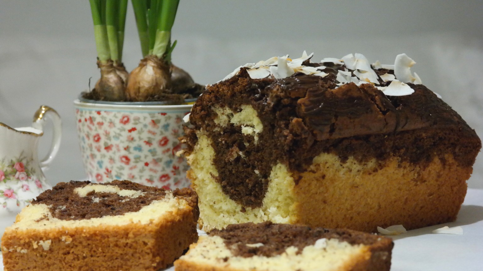 Auf Wiedersüß! Marmorkuchen mit Kokosmilch. – Annibackt Auf Wiedersüß! Marmorkuchen mit Kokosmilch. – Annibackt