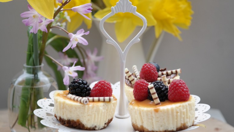 Käsekuchen-Muffins mit Dulce de Leche