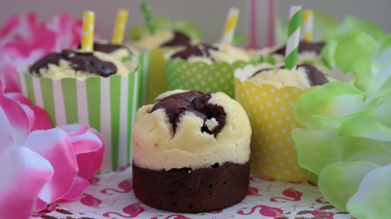 Schoko-Käsekuchen-Muffins