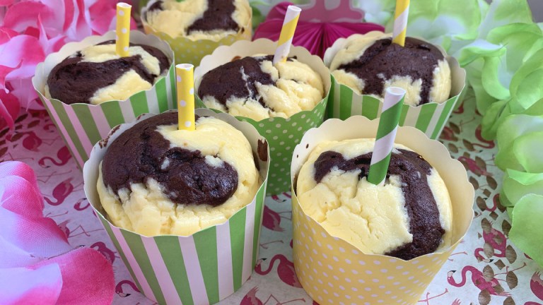 Schoko-Käsekuchen-Muffins