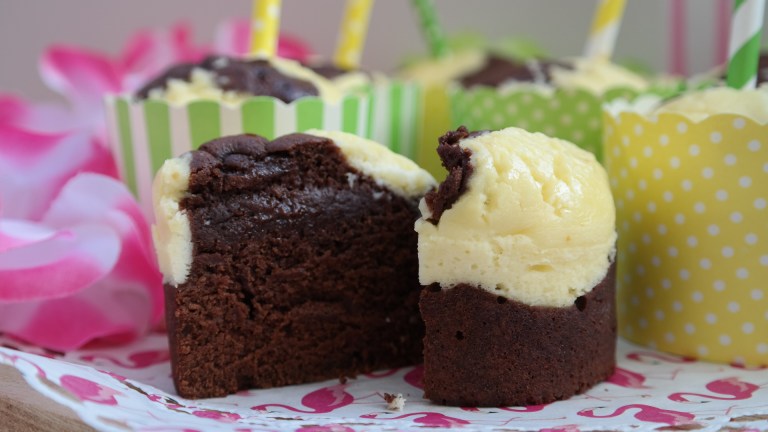 Schokomuffin von innen.