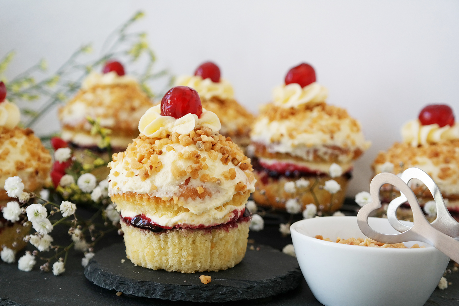 Frankfurter Kranz Cupcakes mit Lrokant