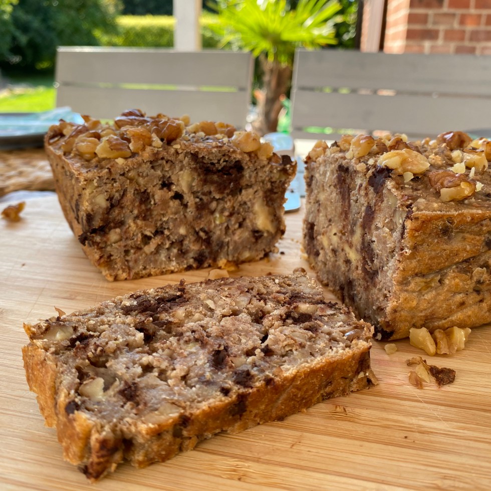 Augeschnittenes Bananenbrot