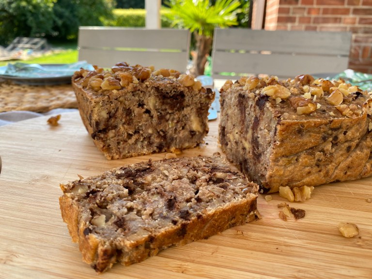 Augeschnittenes Bananenbrot