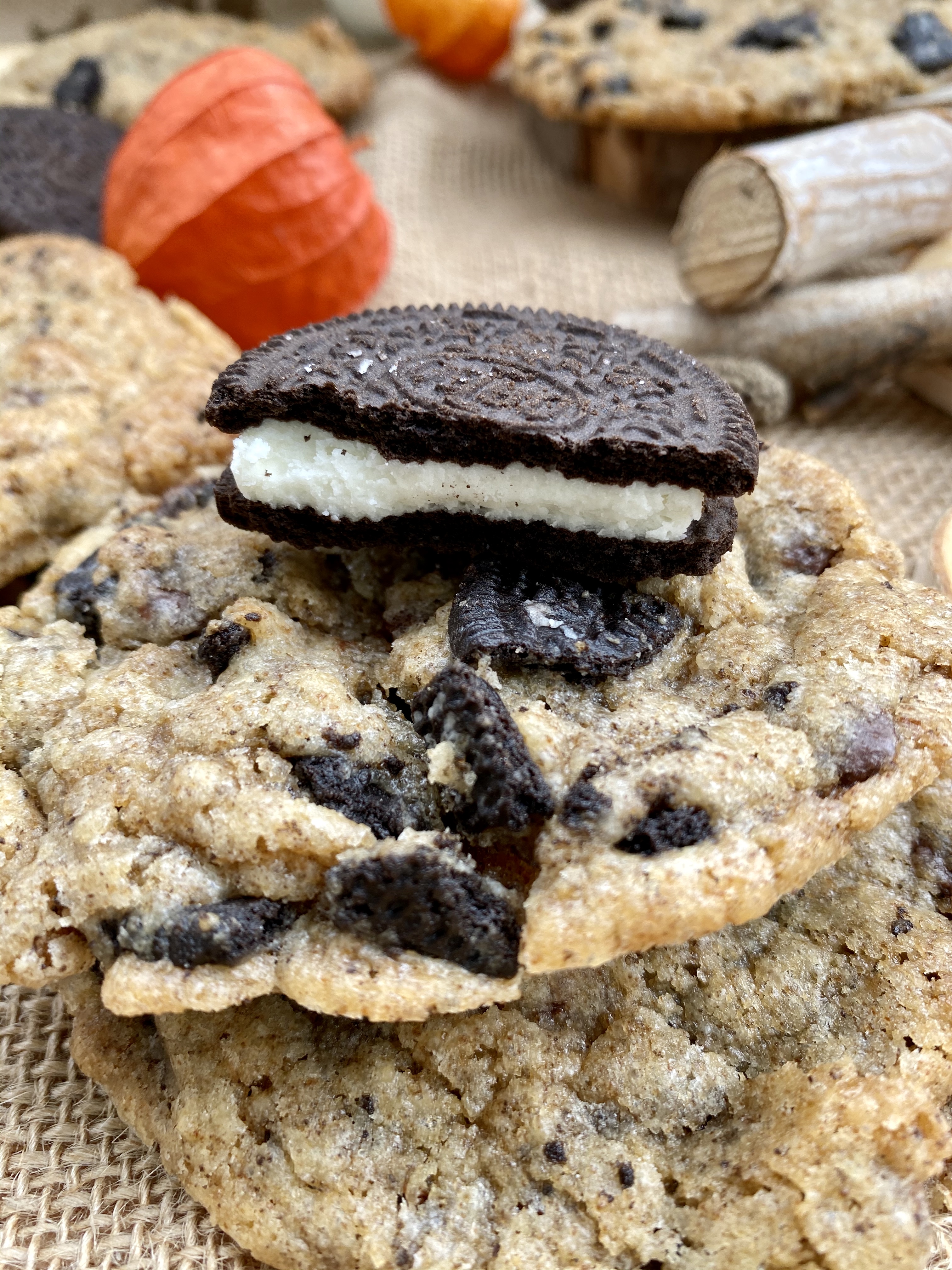 Choclate Chip Cookies mit Oreo