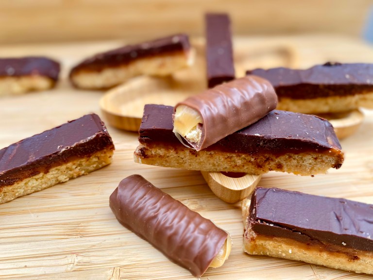 Schokoriegel mit Karamell