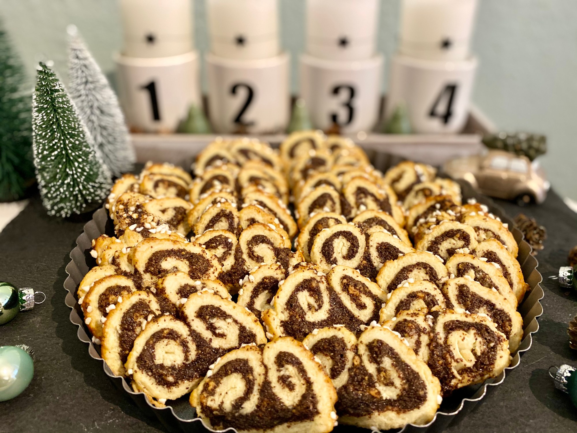 Mohnschnecken Plätzchen