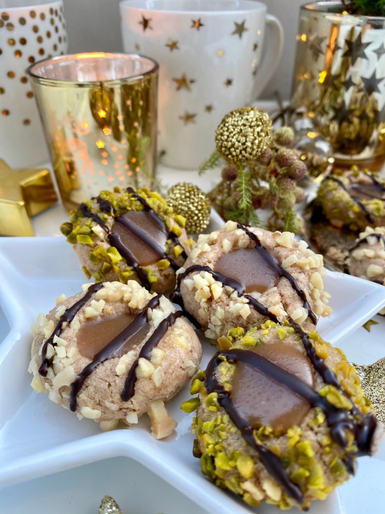 Kekse mit Toffee-Füllung